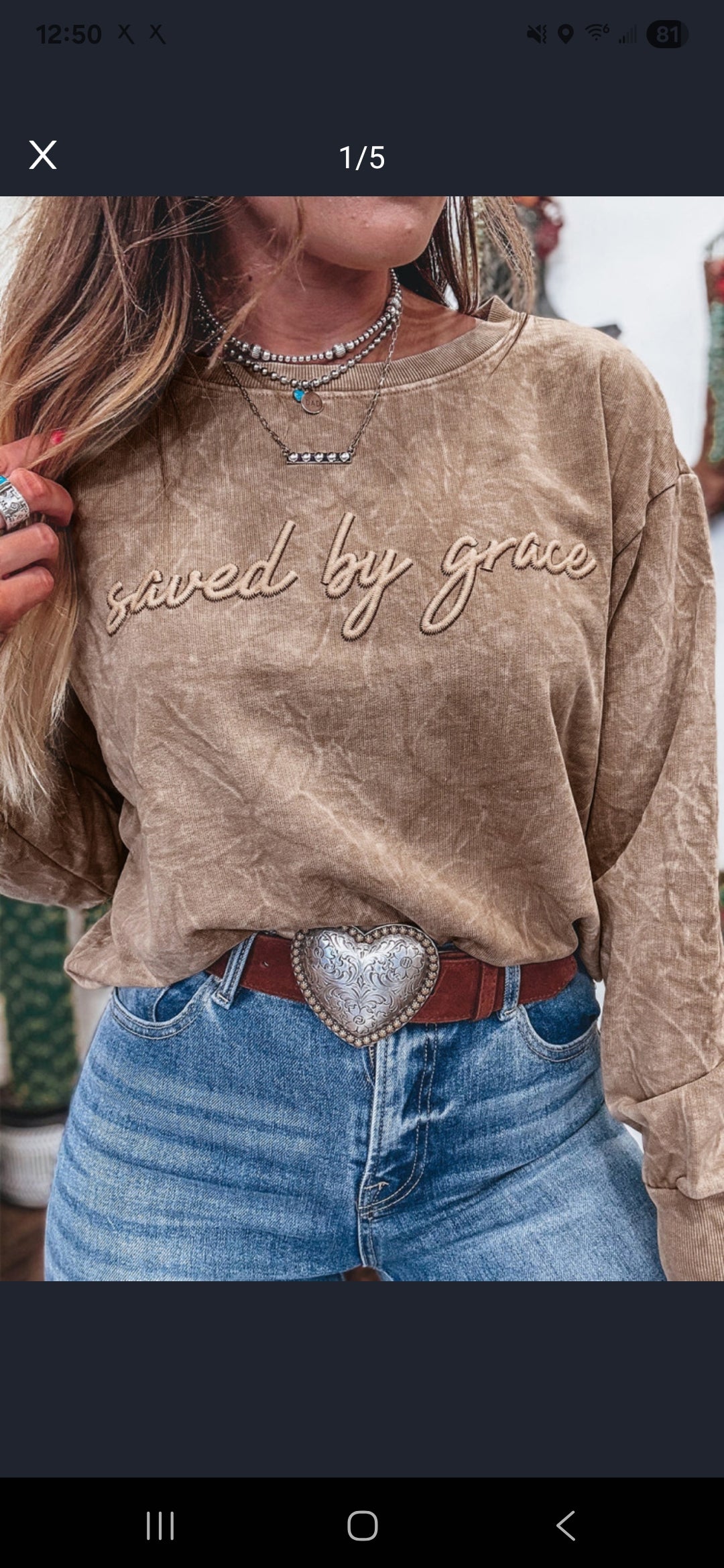 Saved By Grace Sweatshirt