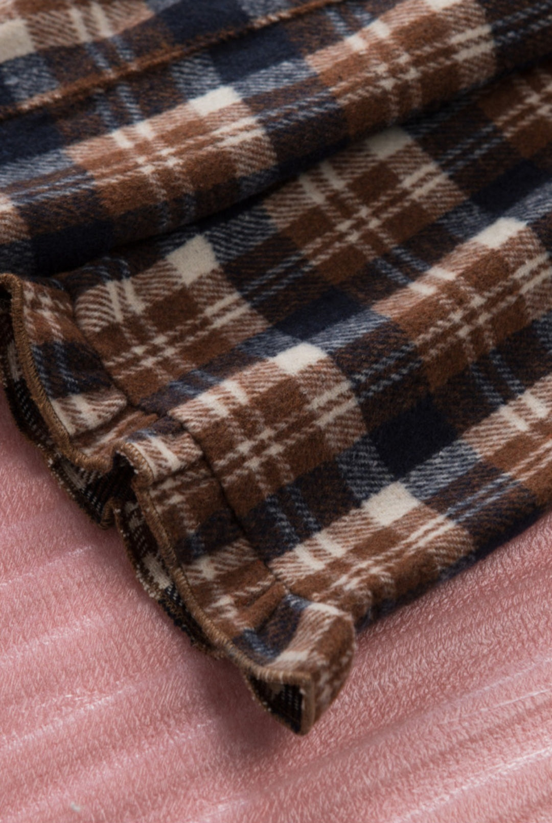 Plaid Button-Up Women's Jacket