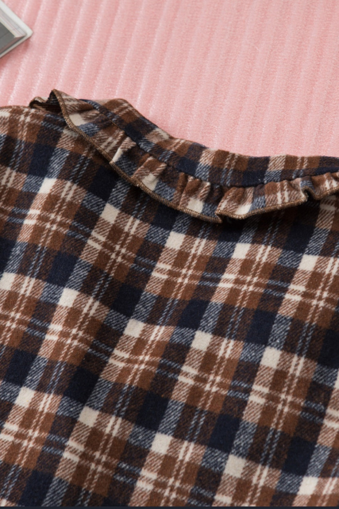 Plaid Button-Up Women's Jacket